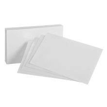 Tarjetas Oxford Blanco 100 pzas
