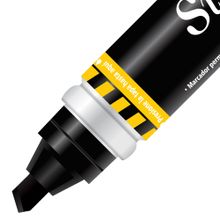 Marcador Permanente Azor Mega Size Punta Cincel negro 4 piezas
