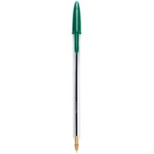 Bolígrafo Bic Cristal Dura+ Punto Mediano Verde 12 pzas