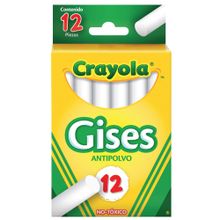 Gises Crayola Blanco 12 piezas