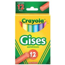 Gises Crayola Varios Colores 12 piezas