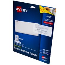 Etiqueta Ink Blanca 1/2"x1 3/4" Avery 2000 etiquetas