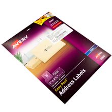 Etiquera Inkjet Transparente 1"x2 5/8" Avery 750 etiquetas