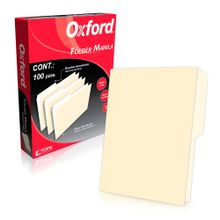 Folder Tamaño Carta Oxford Manila 100 piezas