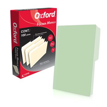 Folder Tamaño Oficio Oxford Verde 100 piezas