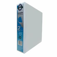 Carpeta Panorámica Tamaño Carta 2" Herraje D Samsill Blanca