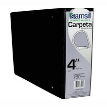 Carpeta Panorámica Tamaño Carta 4" Herraje D Samsill Negra