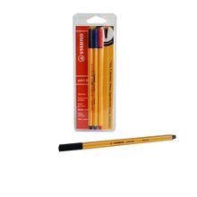 Rotulador Stabilo Point 88 Rojo Azul y Negro 0.4mm 3 piezas