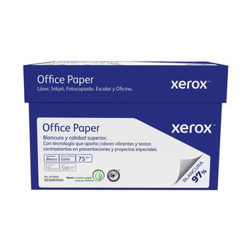 Caja de Papel Tamaño Carta Xerox Office Paper Multipropósito 97% Blancura 5000 hojas