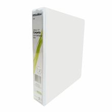 Carpeta Panorámica Tamaño Carta 1.5" Herraje O OfficeMax Blanca