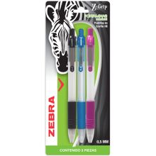 Lapicero Portaminas Zebra 0.5mm Multicolor 3 pzas