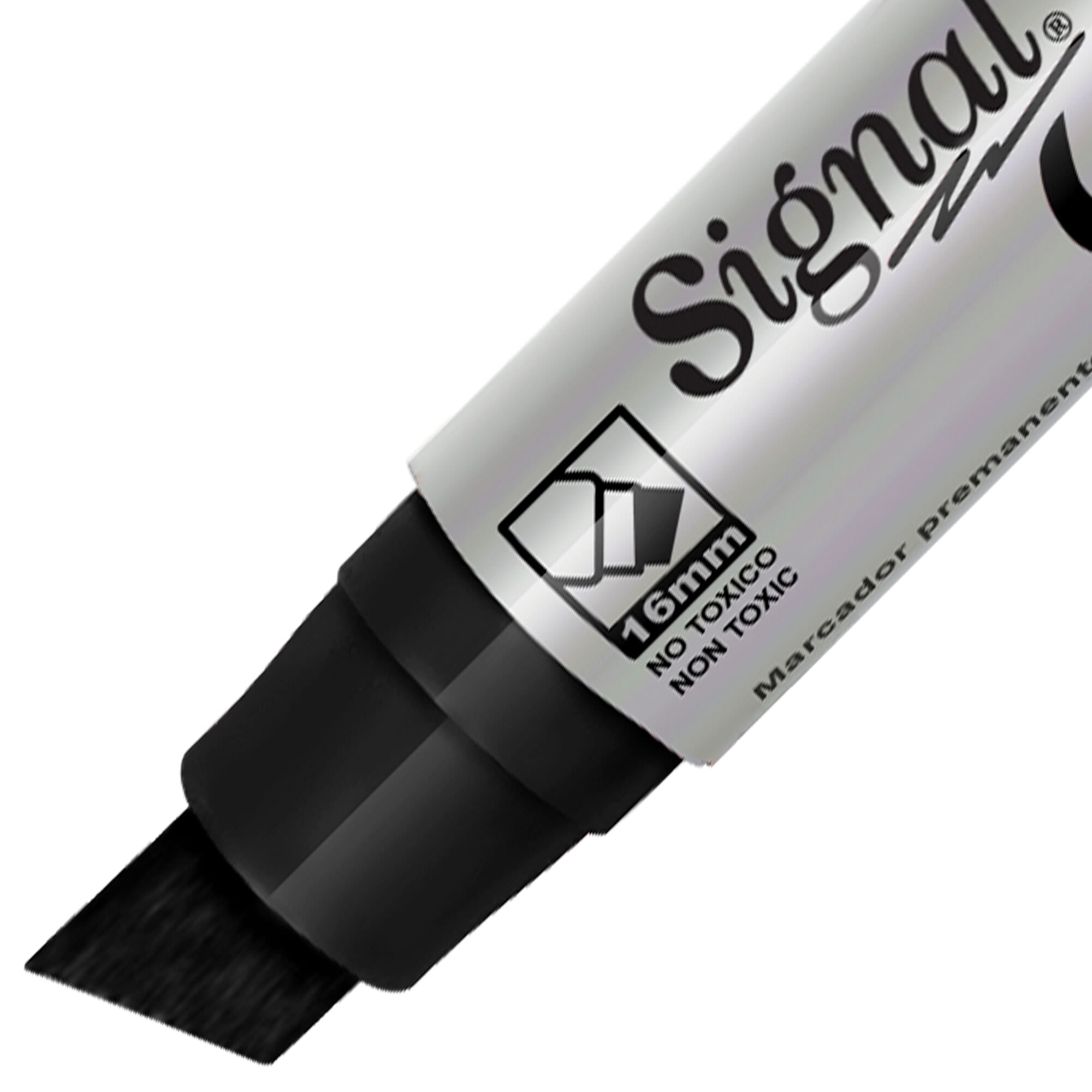 Emraw Rotulador permanente jumbo con punta de cincel negro, borrado en  seco, bajo olor, pizarra blanca, agarre cómodo, marcadores de oficina para