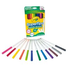 Plumones Delgados Crayola Lavables 12 piezas