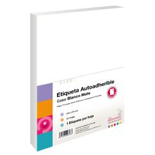 Etiqueta Autoadherible tamaño Carta Pochteca Blanca 50 hojas