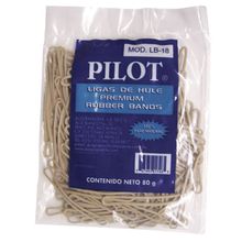 Ligas de Hule Pilot Natural No.18 80g