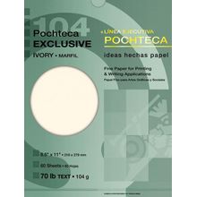 Papel Exclusive Tamaño Carta Pochteca 60 hojas Marfil