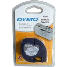 Etiquetas Plastificadas Dymo LT 12mm x 4m Metálica