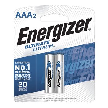 Pila AAA Energizer Litio 2 pzas