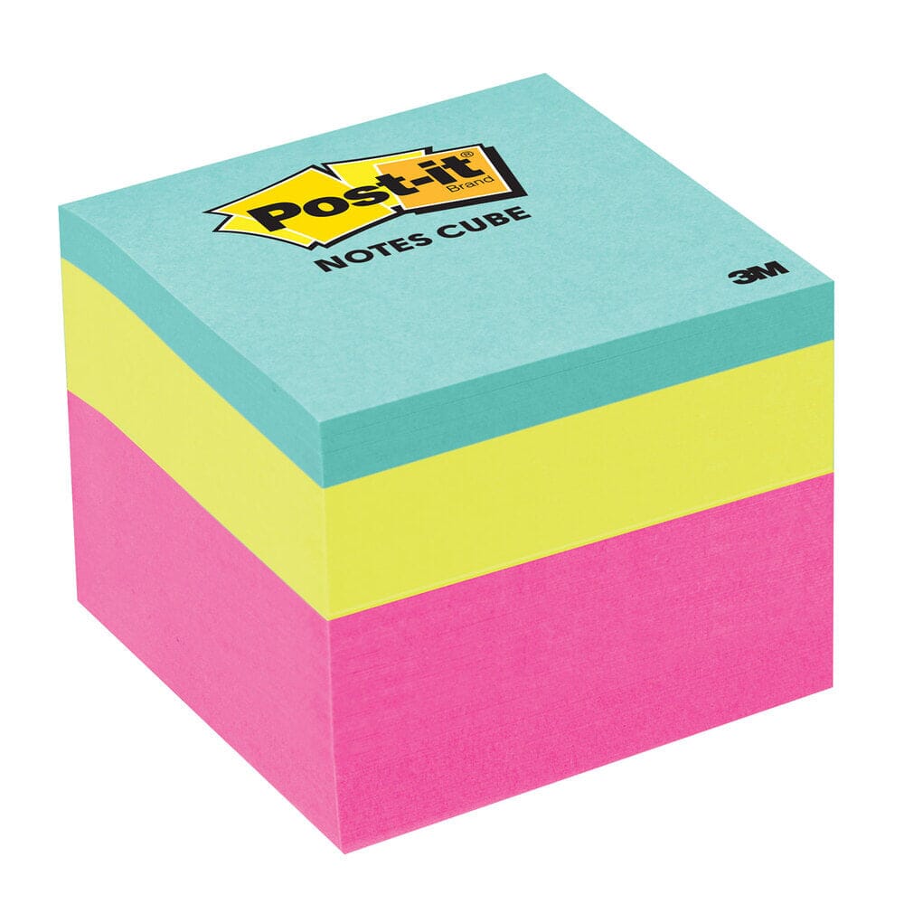 POST-IT Mini bloc cube 400 feuilles 5.1x5.1cm couleur ultra