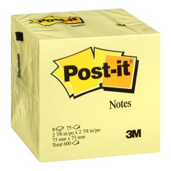 Post-It Notas Amarillas 3x3" 6 Blocs de 75 hojas