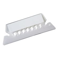 JINETE 5CM TRANSPARENTE PLATICO CON ETIQUETAS 25piezas