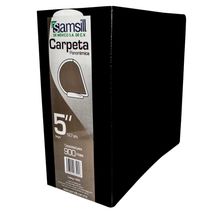 Carpeta Panorámica Tamaño Carta 5" Herraje D Samsill Negra