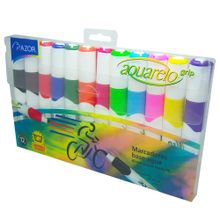Marcadores Aquarelo Grip Multicolor 12 pzas