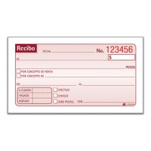 Recibos de Renta o Dinero Adams Autocopiante 50 juegos