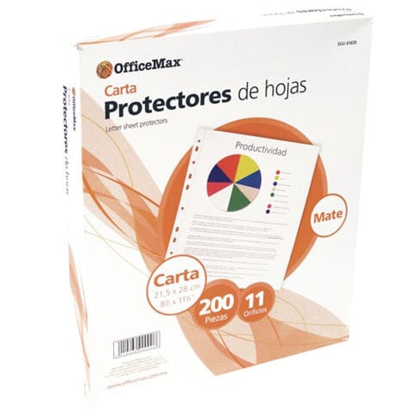 PROTECTOR HOJAS MATE OMX 200H Protectores para hojas OfficeMax