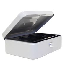 Caja para Dinero con Cerradura Gris 20x15x7cm