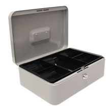 Caja para Dinero con Cerradura Gris 30x22x10cm