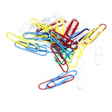 Despachador De Clips Jumbo Con 50 Clips De Colores 33MM OMX