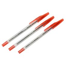 Bolígrafo OfficeMax Crystal Punto Mediano Rojo 12 pzas