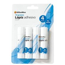 Lápiz Adhesivo OfficeMax 10 gr 4 pzas