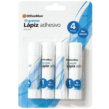 Lápiz Adhesivo OfficeMax 10 gr 4 pzas