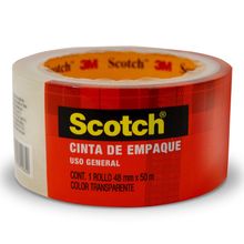 Cinta para Empaque Scotch Transparente 48mm x 50m