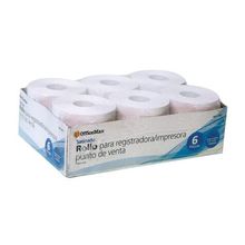 Rollo Satinado para Registradora OffieMax 57mm x 60mm 6 piezas