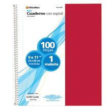 Cuaderno Profesional Rayado Officemax 100 hojas