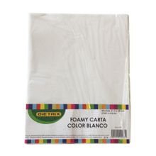 Hojas de Foamy Dietrix Tamaño Carta Blancas 4 pzas