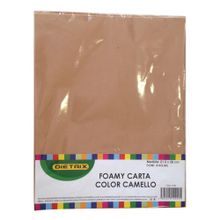 Hojas de Foamy Dietrix Tamaño Carta Color Camello 4 pzas