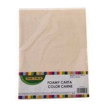 Hojas de Foamy Dietrix Tamaño Carta Color Carne 4 pzas