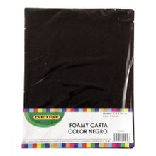 Hojas de Foamy Dietrix Tamaño Carta Negras 4 pzas