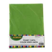 Hojas de Foamy Dietrix Tamaño Carta Verde Limón 4 pzas