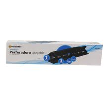 Perforadora OfficeMax Negra 3 Orificios