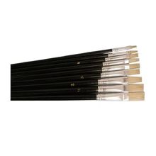 Pinceles OfficeMax Pelo de Cerdo Punta Plana 9 piezas