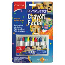 CRAYON FACIAL 12 COLORES