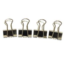 SUJETADOCUMENTOS 19MM, 40 HOJAS CAJA con 12 ACABADO INOXIDABLE