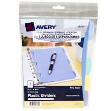 Separador Con Pesta#As De Colores Esque#A 5 Div Borrable