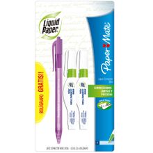 Mini Corrector Liquid Paper, 3.5 ml, Pluma, 2 piezas