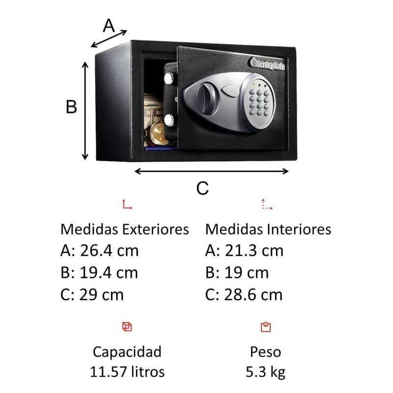 Caja Fuerte Clark Sb20Ec Electrónica 31X20X20 - Home Sentry